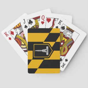 Flag of Baltimore (Maryland, USA) Poker Cards