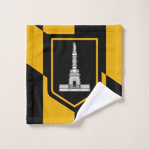 Flag of Baltimore Maryland Wash Cloth
