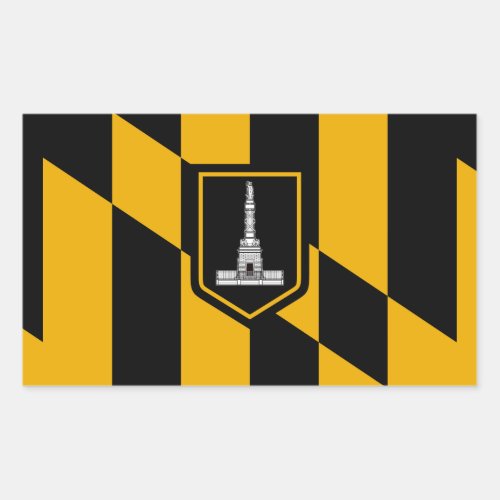 Flag of Baltimore Rectangular Sticker
