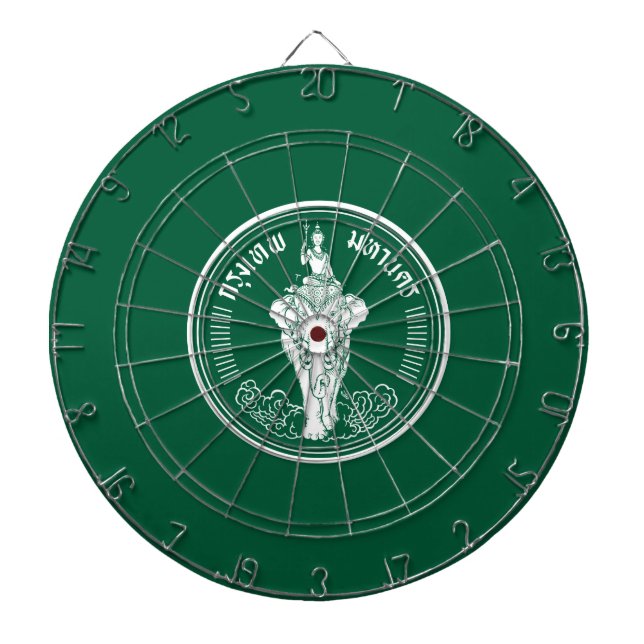 Flag of Bangkok (Thai Capital City) Dart Board (Front)