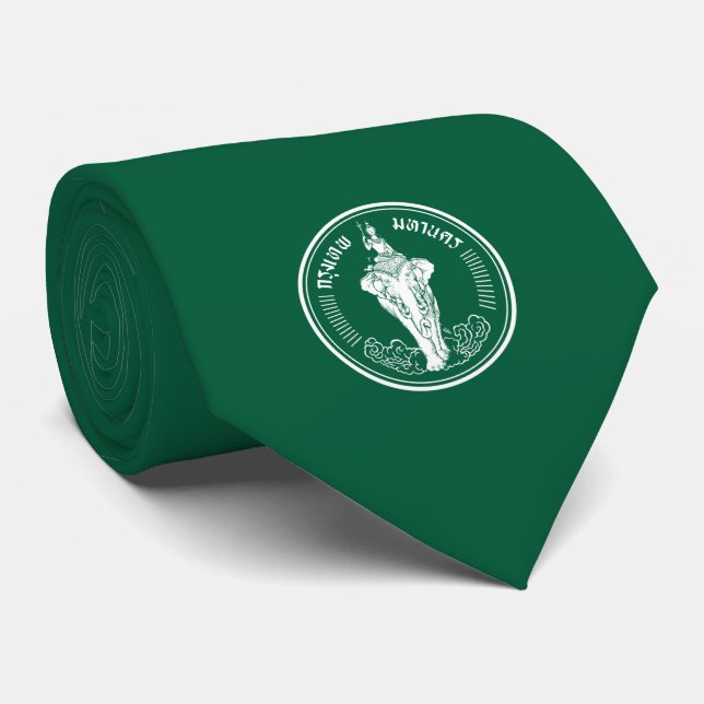 Flag of Bangkok (Thai Capital City) Neck Tie (Rolled)