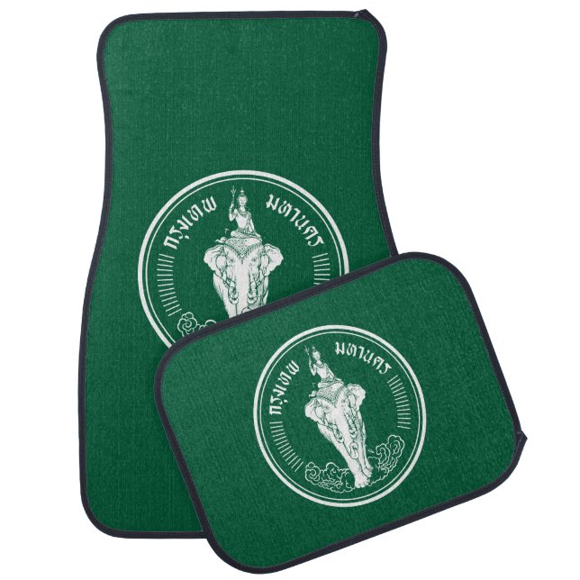 Flag of Bangkok, Thailand Car Floor Mat (Set)