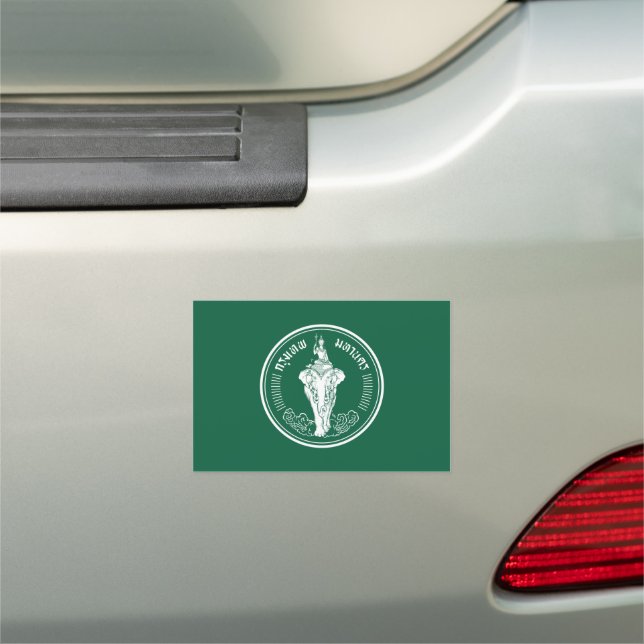 Flag of Bangkok, Thailand Car Magnet (In Situ)