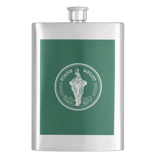 Flag of Bangkok Thailand Flask