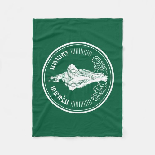 Flag of Bangkok Thailand Fleece Blanket