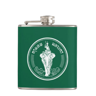Flag of Bangkok, Thailand Hip Flask