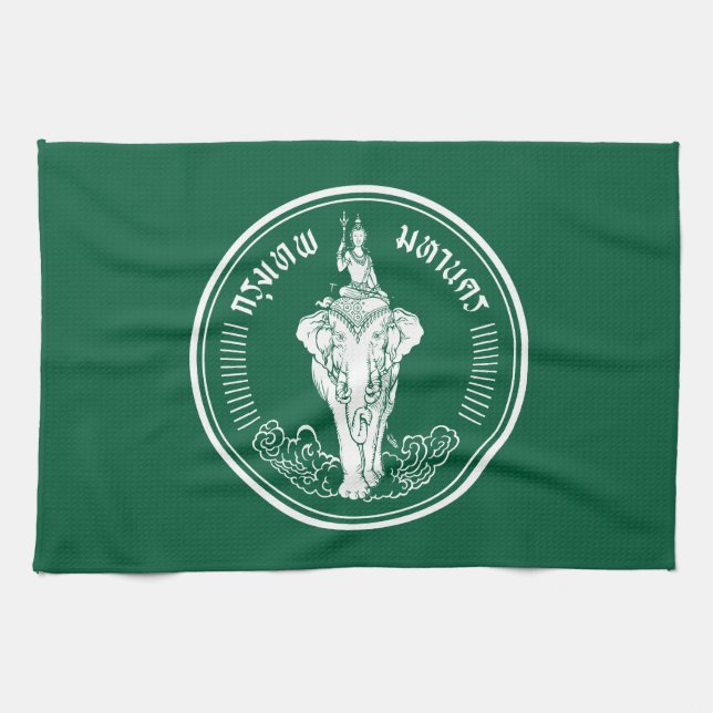 Flag of Bangkok, Thailand Kitchen Towel (Horizontal)