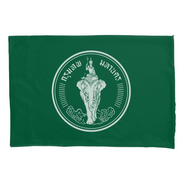 Flag of Bangkok, Thailand Pillow Case (Front)