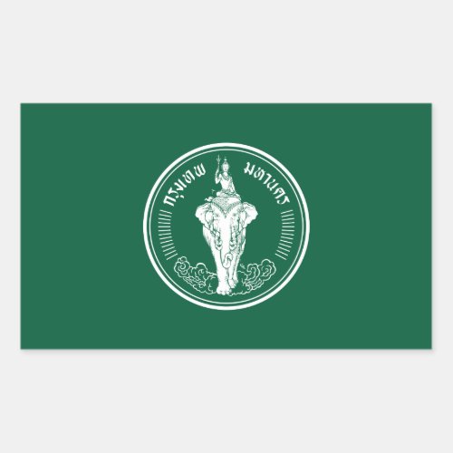 Flag of Bangkok Thailand Rectangular Sticker