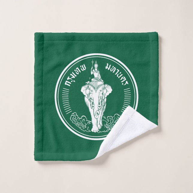 Flag of Bangkok, Thailand Wash Cloth (Wash Cloth)