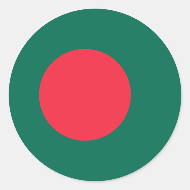 Flag of Bangladesh Classic Round Sticker (Front)