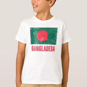 Flag of Bangladesh "Grunge" look. T-Shirt