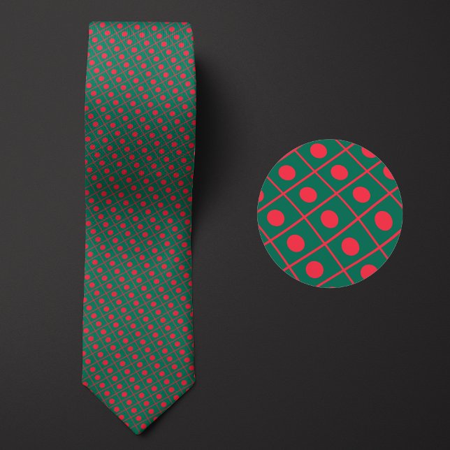 Flag of Bangladesh Pattern Neck Tie (Creator Uploaded)