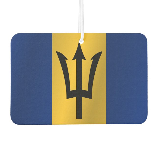 Flag of Barbados Air Freshener (Front)