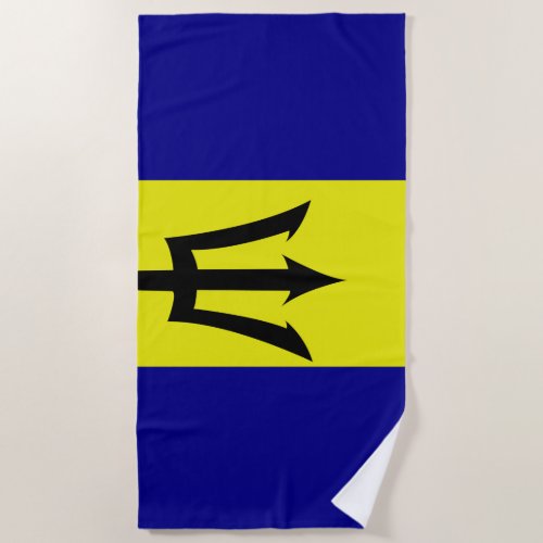 Flag of Barbados Beach Towel