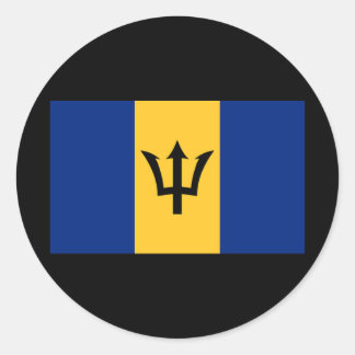 Flag of Barbados Classic Round Sticker