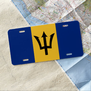 Flag of Barbados License Plate