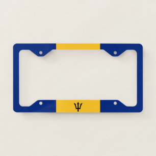 Flag of Barbados License Plate Frame