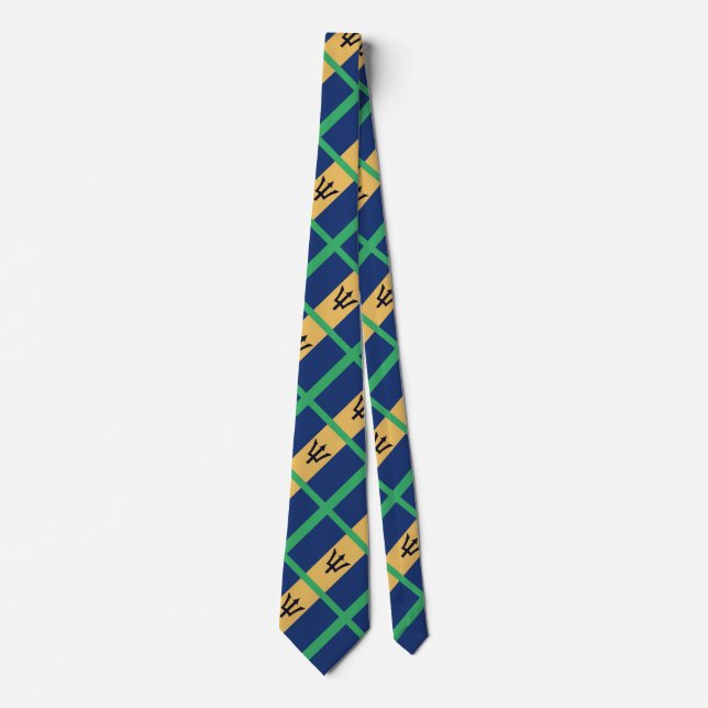 Flag of Barbados Neck Tie (Front)