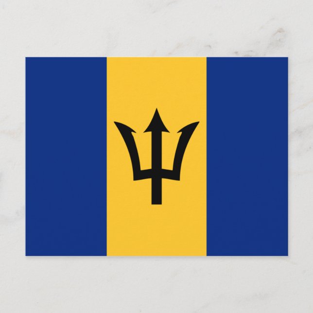 Flag of Barbados Postcard (Front)