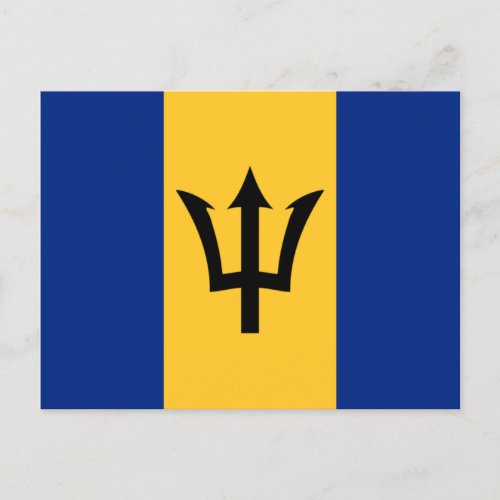 Flag of Barbados Postcard