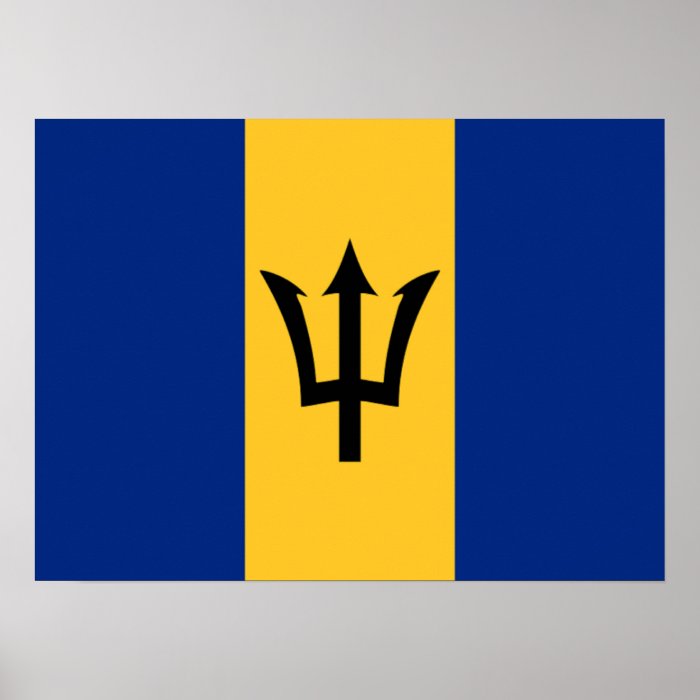 Flag of Barbados Poster