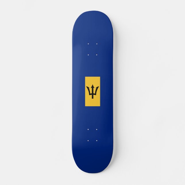 Flag of Barbados Skateboard Deck (Front)