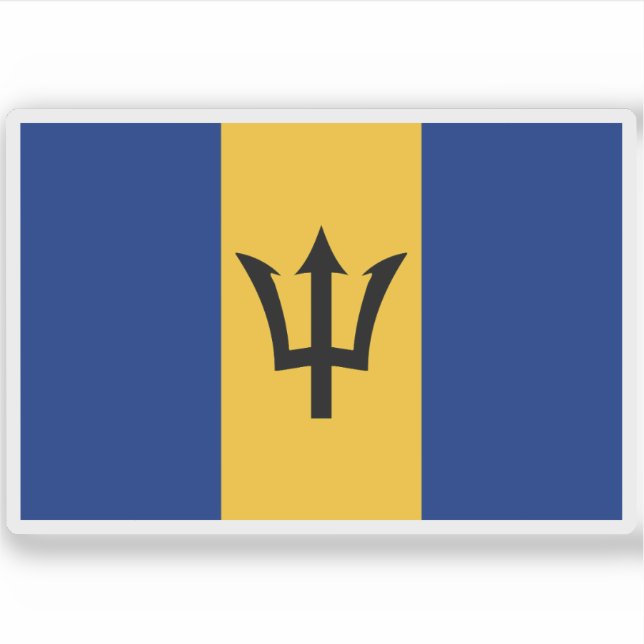 Flag of Barbados Sticker (Front)