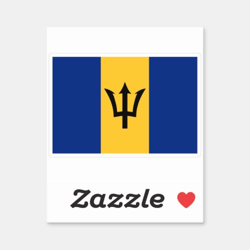 Flag of Barbados Sticker