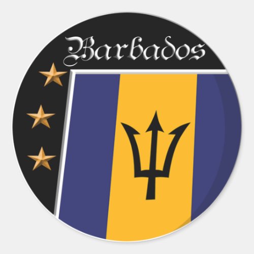 Flag of Barbados stickers