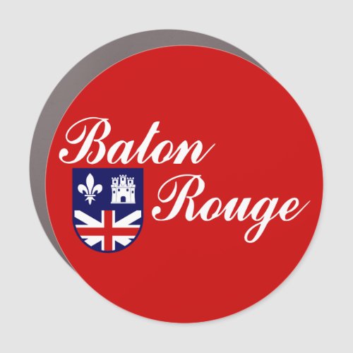 Flag of Baton Rouge Louisiana Car Magnet