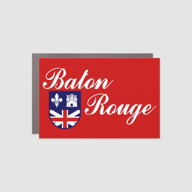 Flag of Baton Rouge, Louisiana Car Magnet (Front)