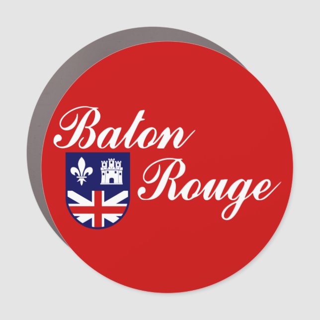 Flag of Baton Rouge, Louisiana Car Magnet (Front)