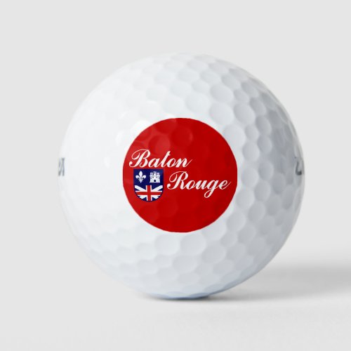 Flag of Baton Rouge Louisiana Golf Balls