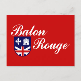 Flag of Baton Rouge, Louisiana Postcard