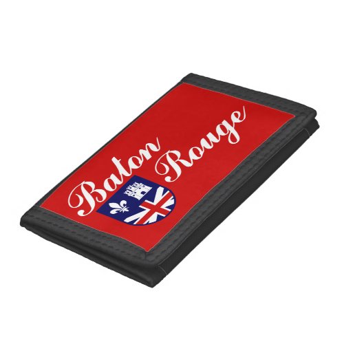 Flag of Baton Rouge Louisiana Tri_fold Wallet