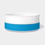 Flag of Bavaria Bowl<br><div class="desc">Pet Bowl  with flag of Bavaria,  design with two horizontal stripes of blue and white</div>