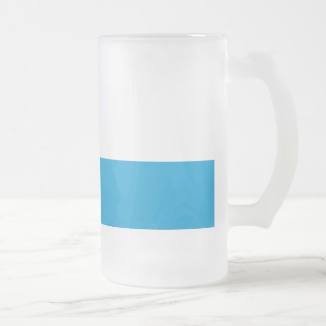 Flag of Bavaria Frosted Glass Beer Mug (Right)