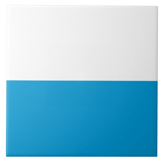 Flag of Bavaria (German State) Ceramic Tile (Front)