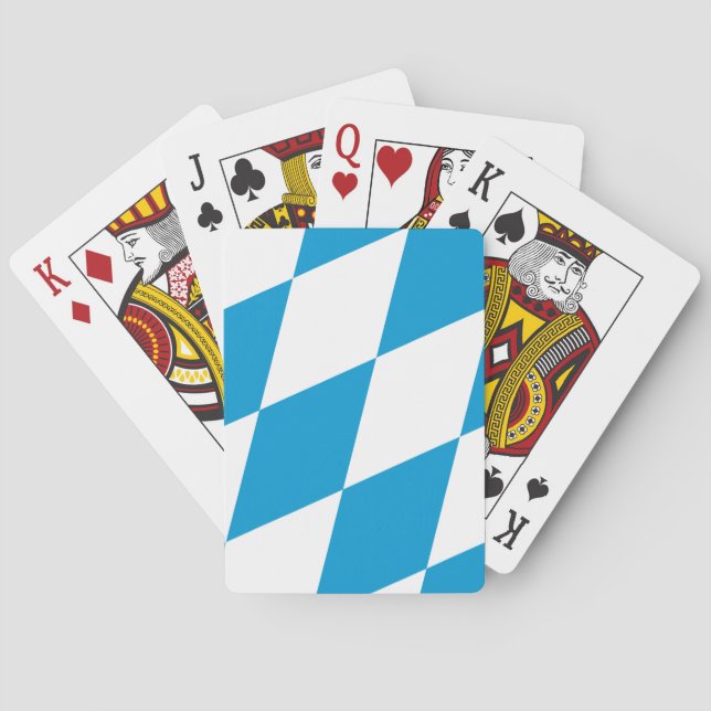Flag of Bavaria, GERMANY Poker Cards (Back)
