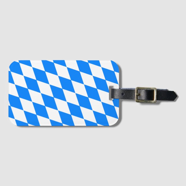 Flag of Bavaria Luggage Tag (Front Horizontal)