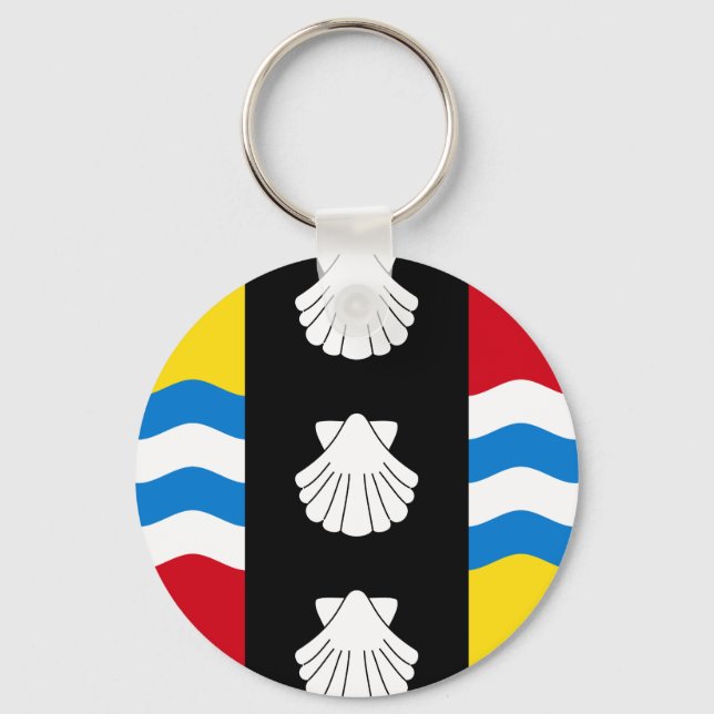 Flag of Bedfordshire Keychain (Front)