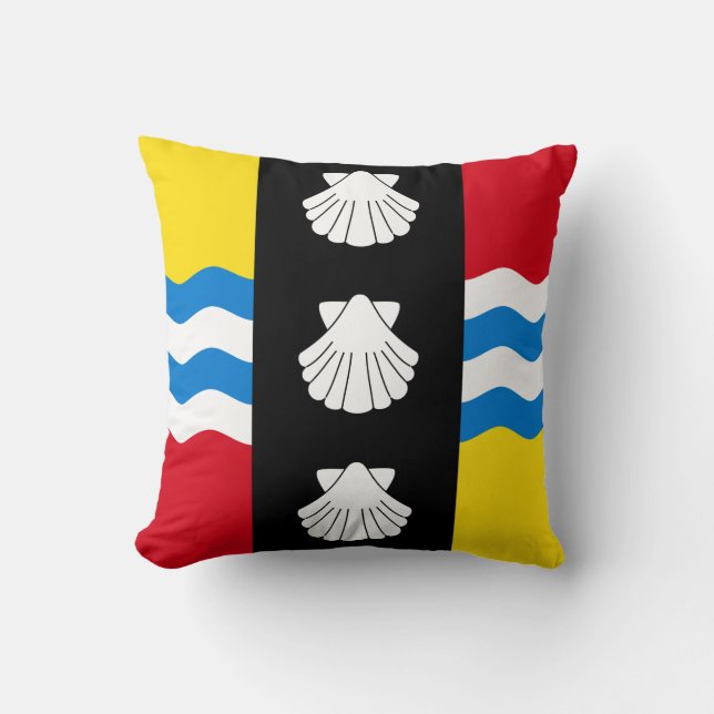 Flag of Bedfordshire Throw Pillow (Front)