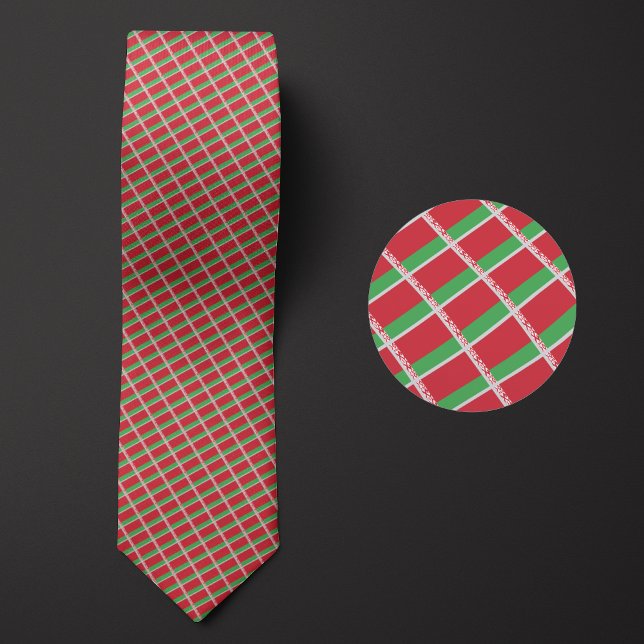 Flag of Belarus Pattern Neck Tie (Creator Uploaded)