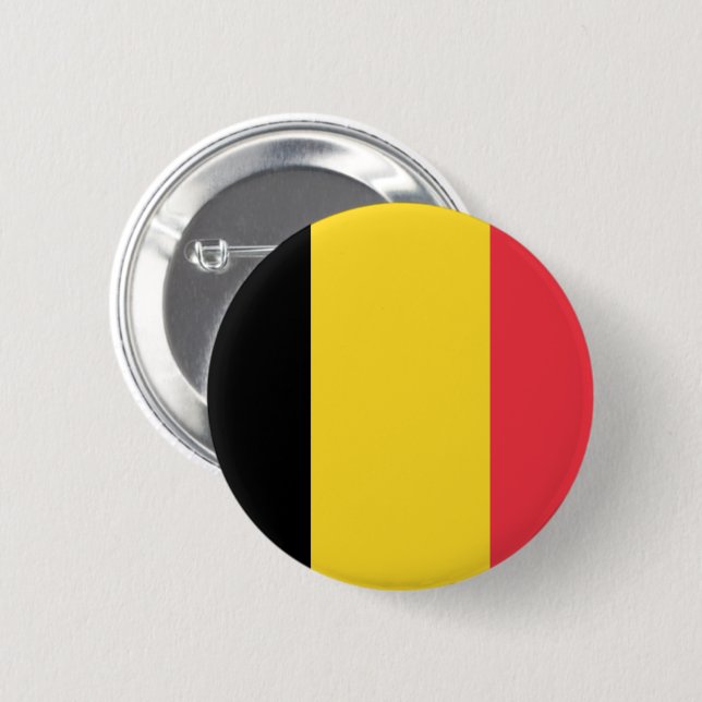 Flag of Belgium Button (Front & Back)