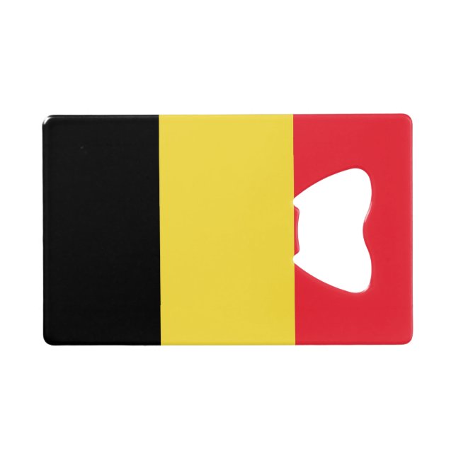 Flag of Belgium Credit Card Bottle Opener (Back Horizontal)