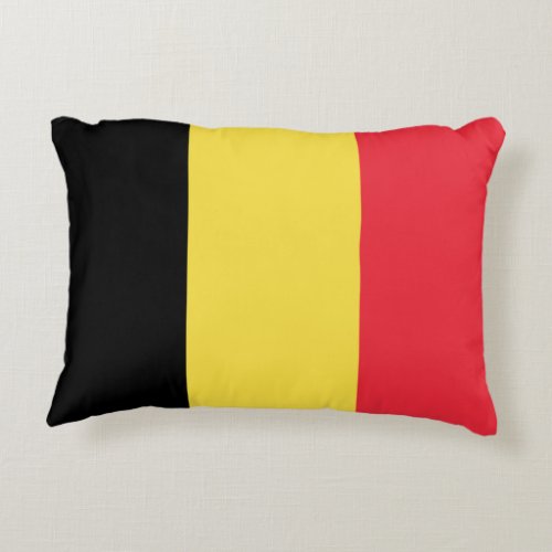 Flag of Belgium custom design Accent Pillow