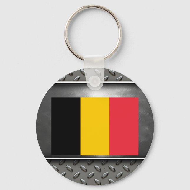 Flag of Belgium Keychain (Front)