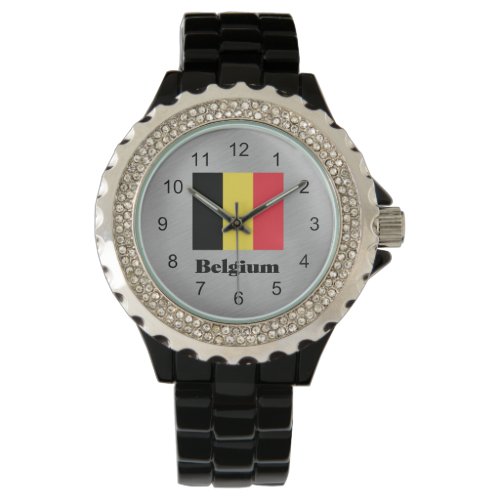 Flag of Belgium labeled Watch