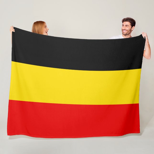 Flag of Belgium large Fleece Blanket (In Situ)